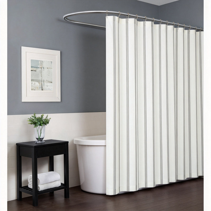 Plaid Shower Curtain (Stripe)