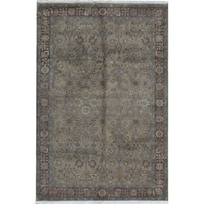 Tapis crème de haute qualité noué à la main