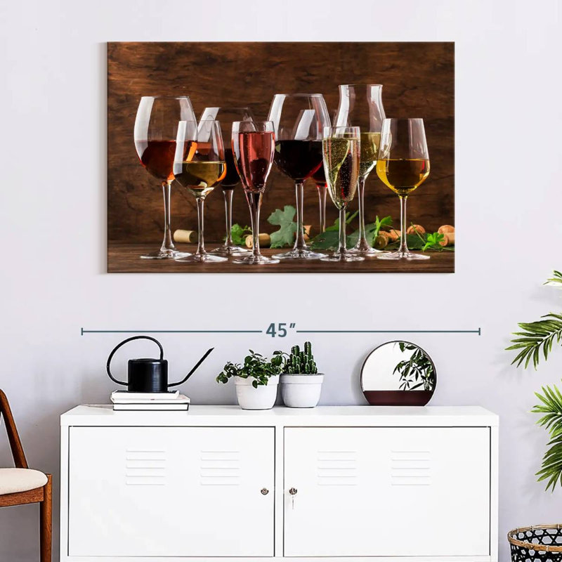 Yarlin Wine Tasting Glasses, 26" H x 39" W