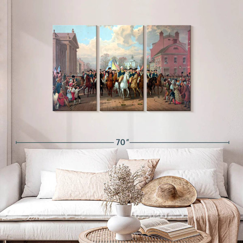Lelar American History, 28" H x 45" W