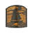 Sailboat Bronze Flush Mounted Sconce