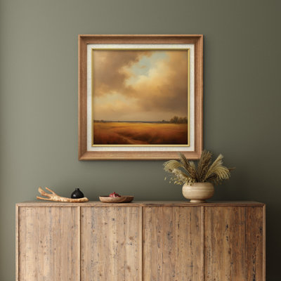 Premium Framed Wall Art - Vintage Landscape Print for Bedroom Decor - 26"x36"