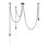 Flint 3 LT Winter Brass Multi-Pendant Kalco