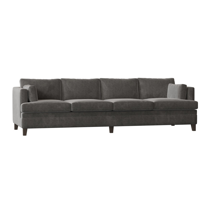 Todd Sofa, Bella Black Performance Velvet, Brown Mahogany