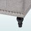 Banc de rangement Arhaam, revêtement en tissu beige grisâtre, capitonné, H 18,48 po x l 41,55 po x P 16,48 po