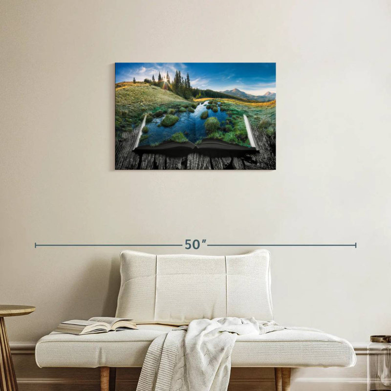 Kerner Book Of Nature, 20" H x 30" W