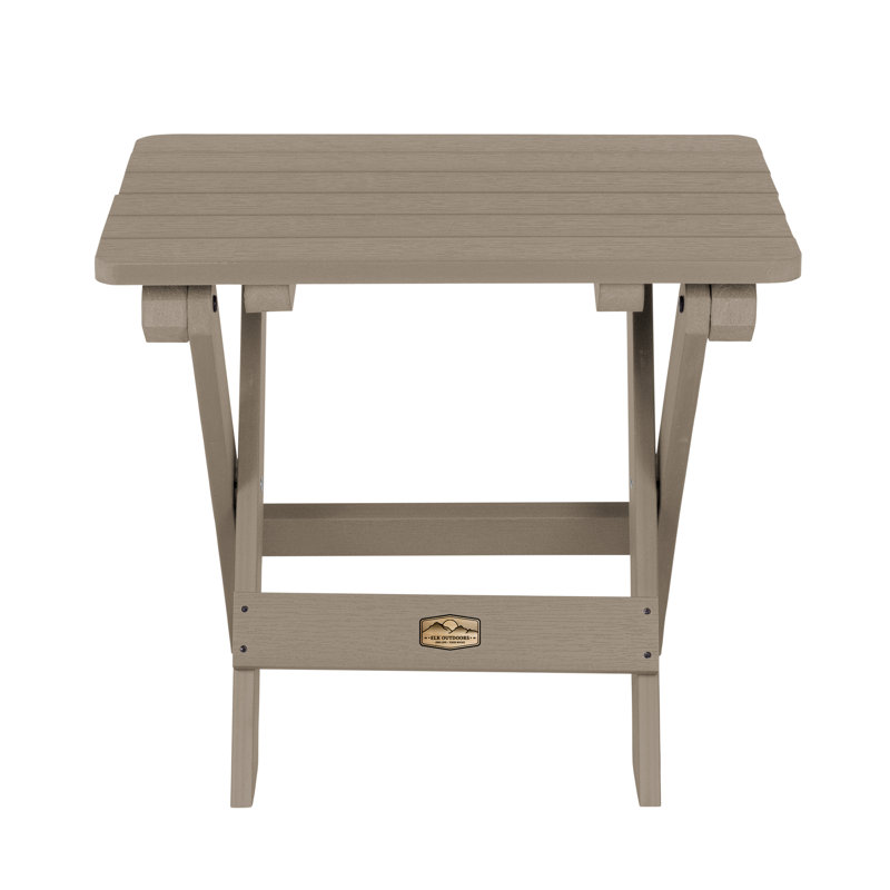 Table d'appoint pliante Newberg, Brun bois
