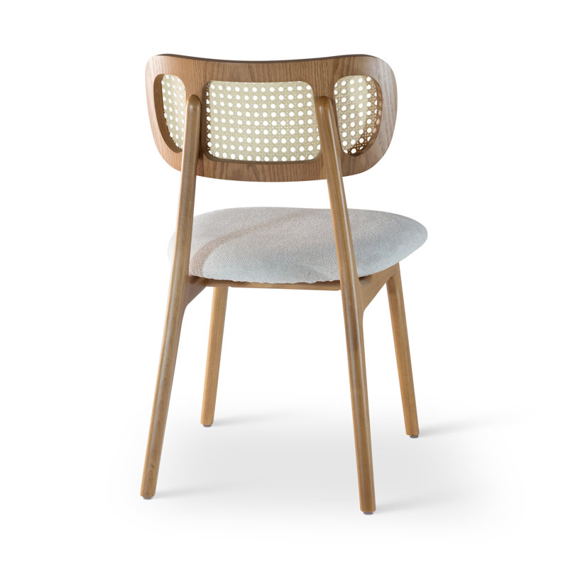 Claudia Cane Side Chair, Damasco