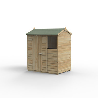 Beckwood 6x4 Pressure Treated Shiplap Reverse Apex Shed