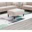 Magnifique repose-pieds rose en tissu Morgan-488074702