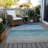 Machine Washable Indoor/Outdoor Christain ACN1252 Sky Rug-109531679