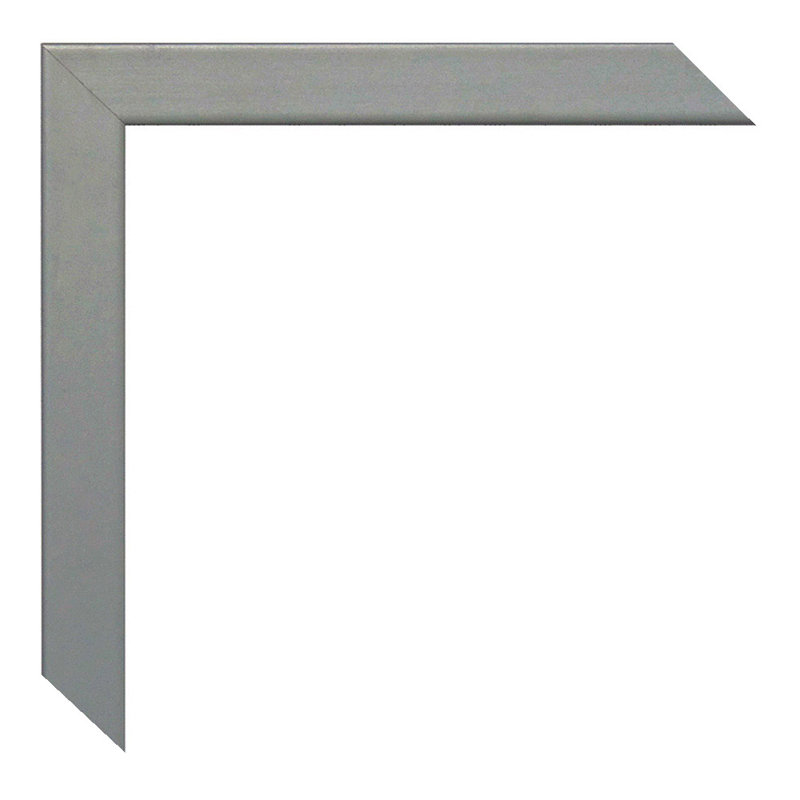 Lanni Wood Picture Frame with Mat, Light Grey