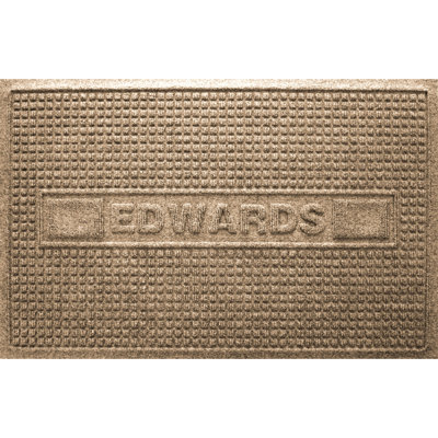 Waterhog Squares Personalized 23 in. x 35 in. Indoor Outdoor Door Mat