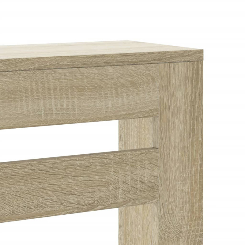 Vidaxl Radiator Cover Engineered Wood, Sonoma Oak, Horizontal Slats, 104 x 20 x 82 cm