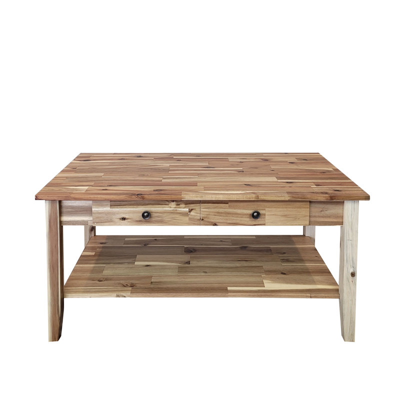 Ambrianna Solid Wood Single Coffee Table, Natural