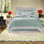 Ensembles de très grande literie en coton de style bord de mer turquoise pour la maison