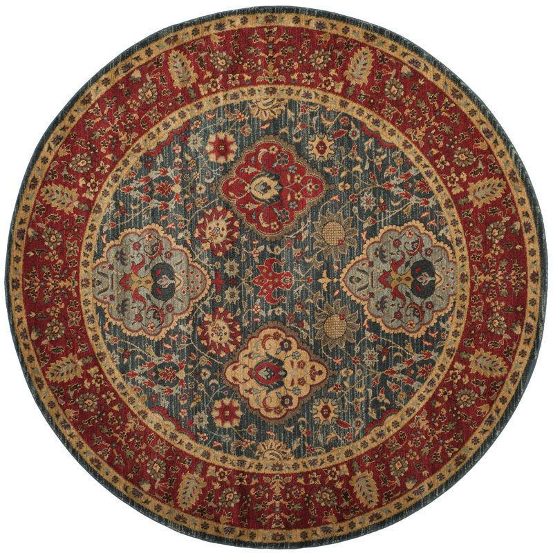 Pennypacker Performance Oriental Rug, Round 5'1"
