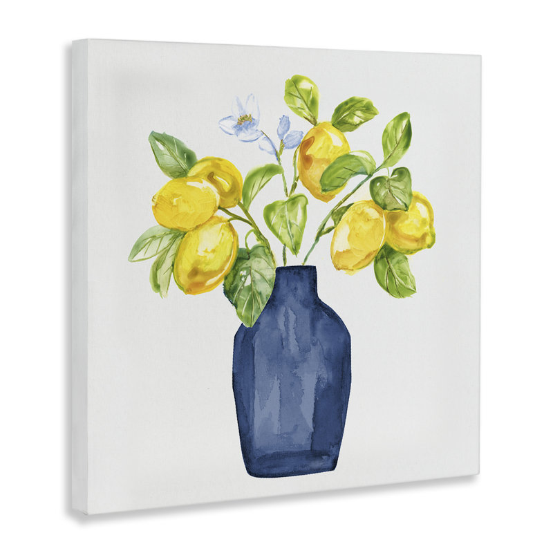"Lemon Tree Planter", art mural par Nan, H 24 po x l 24 po