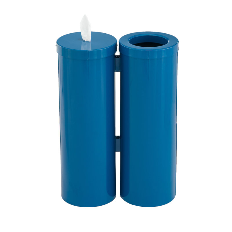 Réceptacle de poubelle de plancher, Bleu