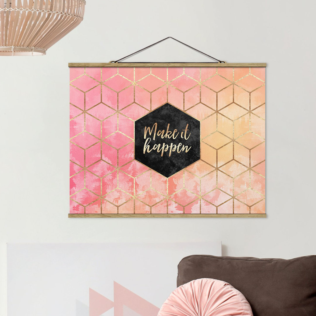 Fototapete Make It Happen Geometry Pastell von Elisabeth Fredriksson