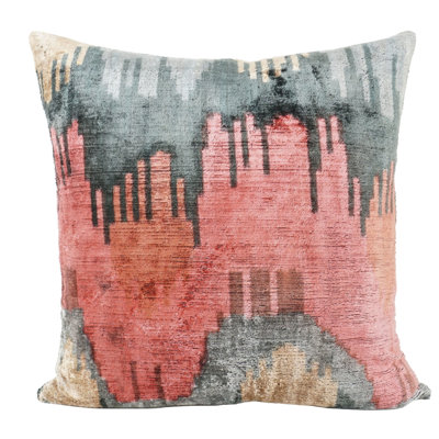 Besmirch Silk Velvet Square Pillow Cover And Insert