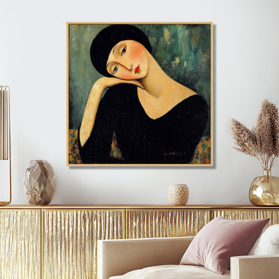 Modernism Woman Portrait For 19 Century - Woman Wall Art