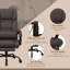 Chaise de bureau à massage à haut dossier et vibration à 6 points