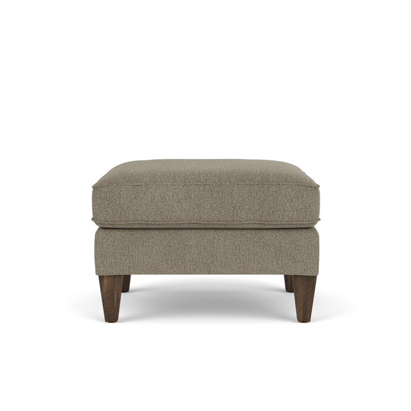 Square Ottoman, Dove 100% Polyester