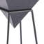 Table de bout à piédestal en acier 25 po