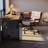Light brown Rectangular Solid Wood with 3 drawers desk-1357966190