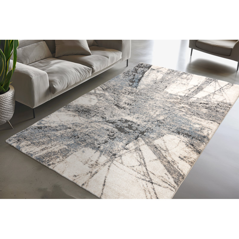 Annalis Abstract Area Rug, Rectangle 80 x 150cm