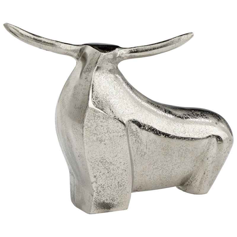 Freeplay Bull Decorative Object, 7.5" H x 10.5" W x 4.25" D