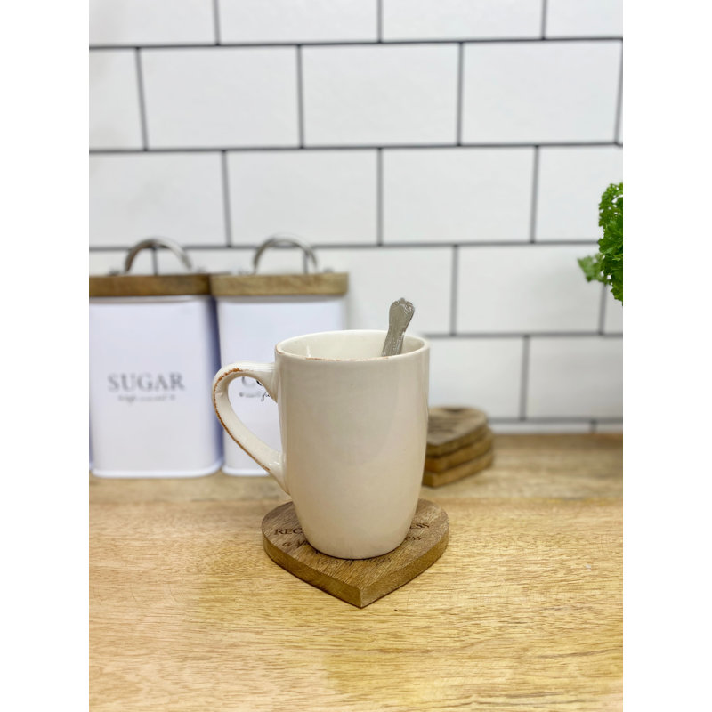 Wood 4 Piece Coaster Set