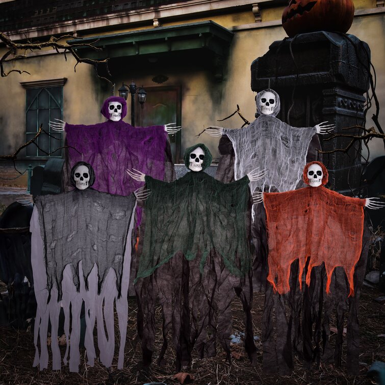 The Holiday Aisle® Halloween Hanging Grim Reaper | Wayfair