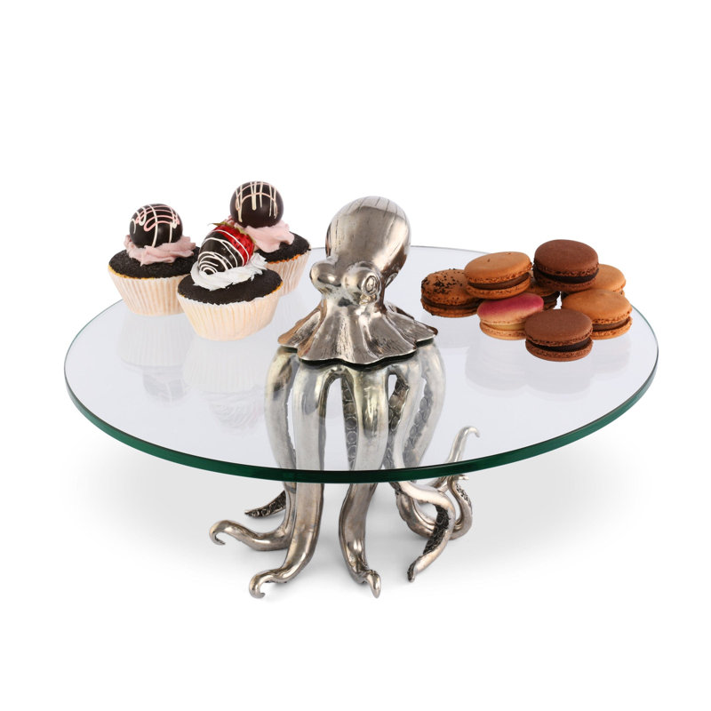 Sea And Shore Pewter Cake Stand