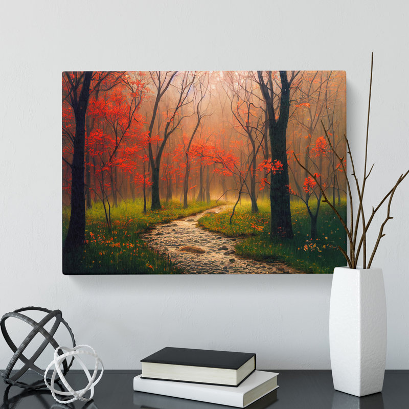 Captivating Spring Forest - Wrapped Canvas Photograph - Wrapped Canvas, 40cm H x 60cm W x 3cm D