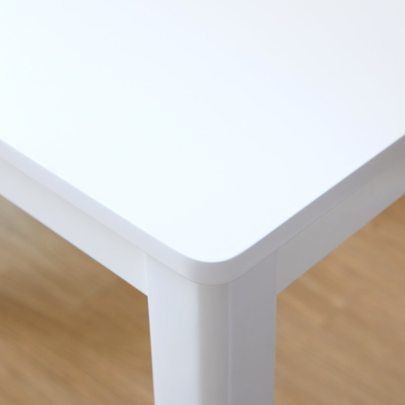 Table de salle à manger Charlynn, Blanc / blanc