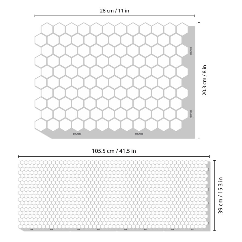 12.1'' W x 6.1'' L Gel Peel and Stick Mosaic Tile