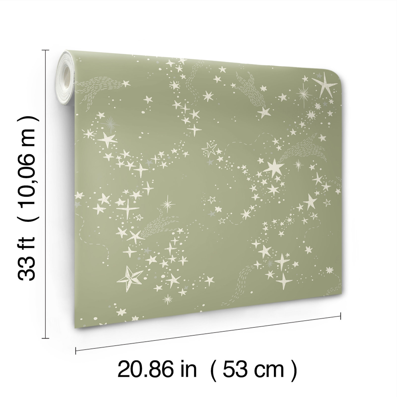 Wallpaper Double Roll, Green