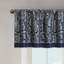 Cantonnière jacquard marine 50 x 18 po