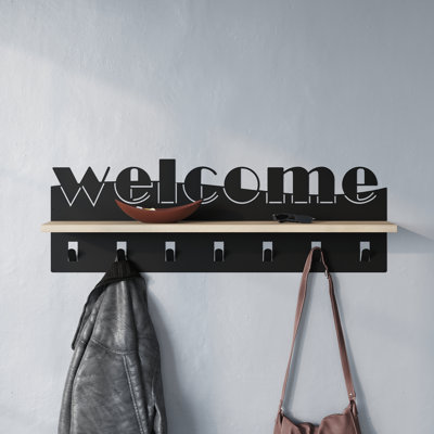 Natalino Metal Wall Organizer with Key Hooks