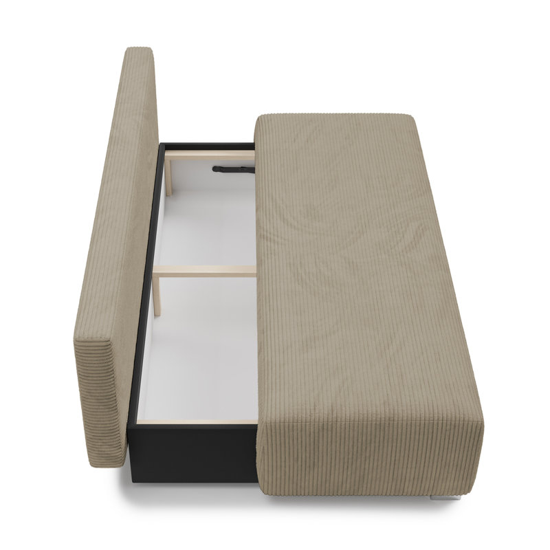 Adriyana 3 Seater Sofa Bed, Dark Beige