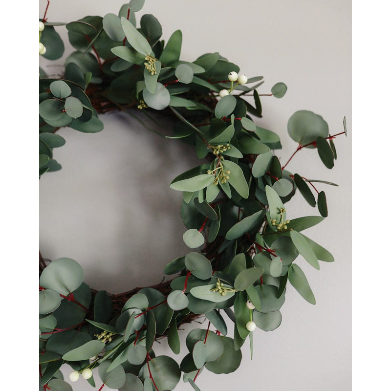 Artificial Eucalyptus Wreath 24”