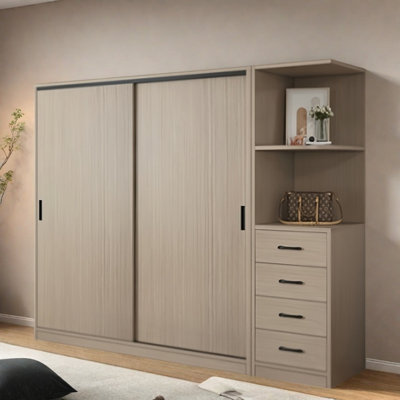 Simple And Fashionable Grey Wardrobe