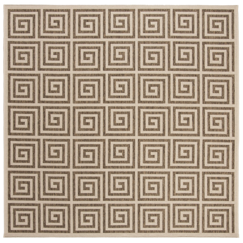 Tapis d'intérieur / extérieur Carovella, Carré 6 pi 7 po