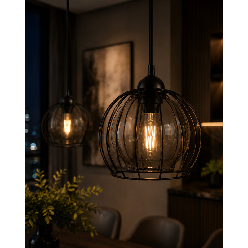 2 - Light Matte Black Pendant