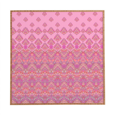 « farah fleuris doux rosé », impression encadrée