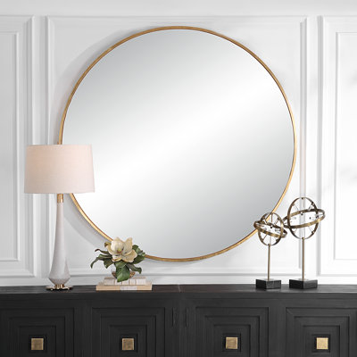 Junius Metal Round Wall Mirror