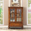 Armoire en bois d'hévéa de style américain