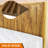  Bosk Acacia Wood Bed Frame with Headboard, King Size Fluted Pattern Inspired, Mid-Century Modern Style Platform Bed – FSC Certified, Noise-Free, Easy Assembly, No Box Spring Needed-121121533-121121534